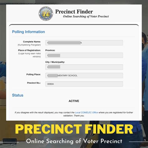 voterverifier|COMELEC Precinct Finder .